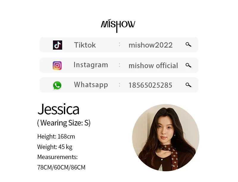 MISHOW Pullover Women 2025 Autumn Winter Retro Fake 2 Pieces Round Neck Color-blocked Lace Trim Knit Sweater Slim Top MXE46Z2545