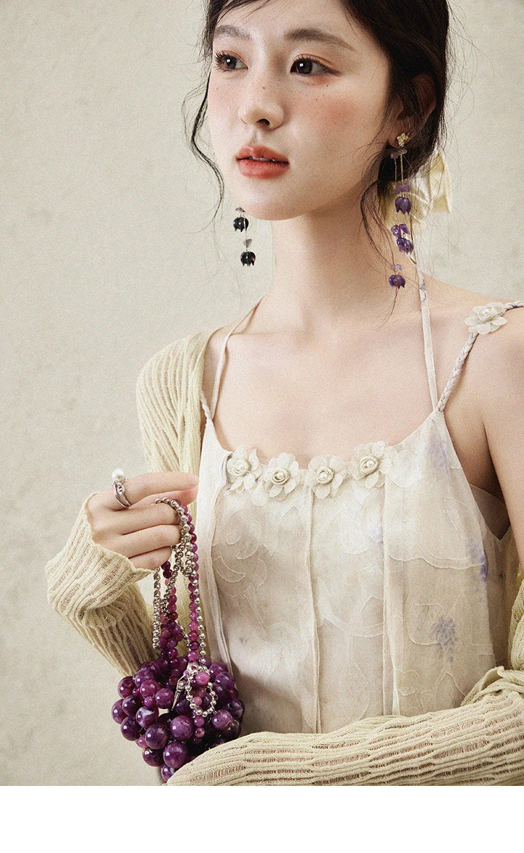 MISHOW Print Suspender Dress Women 2025 Spring Summer Square Collar Sleeveless Cut Flower Dresses New Fashion Slim MXE16L2144