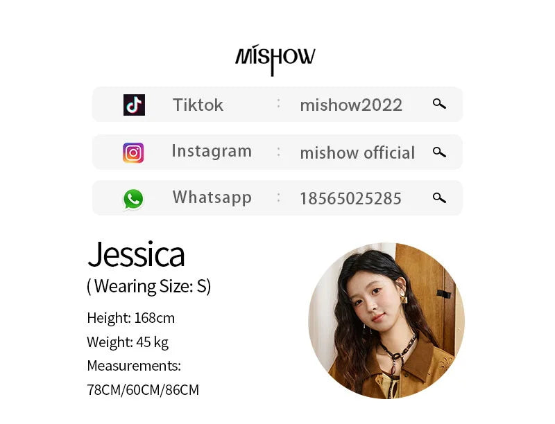 MISHOW Skirt Two Piece Set for Woamn 2025 Retro Corduroy Cutout Lapel Jacket Mini Skirt Autumn Women's Clothing Set MXE47T0745