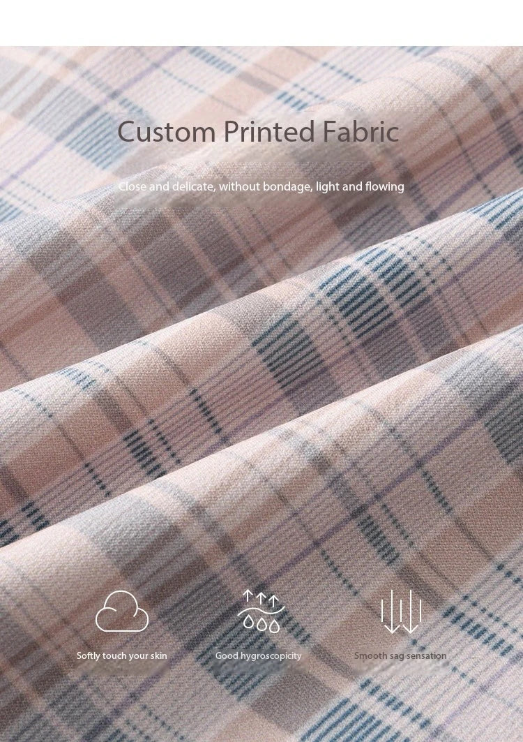 MISHOW Women's Plaid Camisole 2025 Spring Contrasting Retro Bowknot V-neck Waist Slim Top Back Elasticity Sweet Tanks MXE11D0046