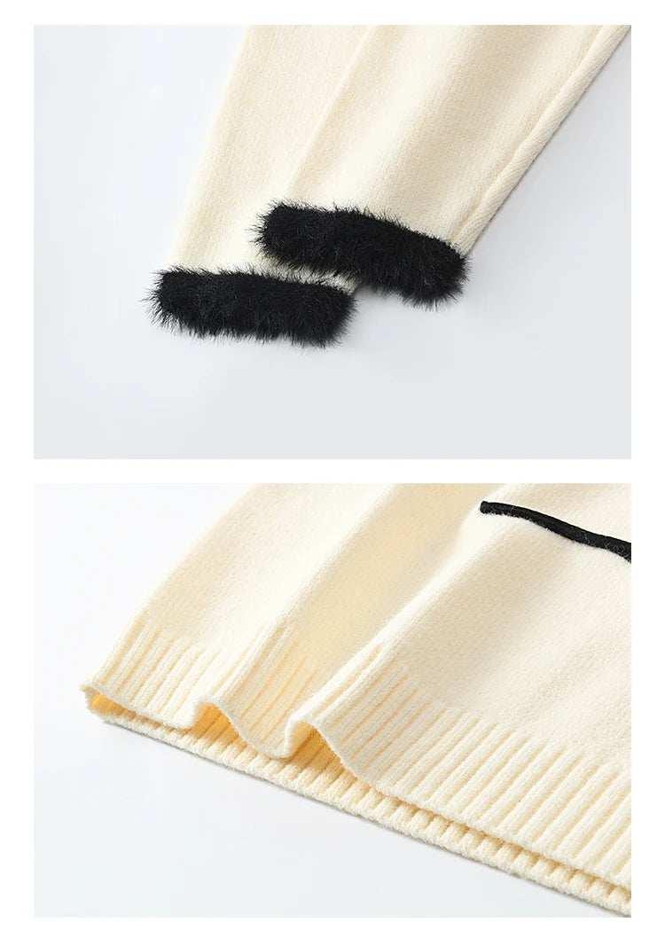 MISHOW French Skirt Sets Embroidery Spliced Contrast Color Two Piece Sets Women High Waist Midi Skirt Knitted Tops MXD57T0463