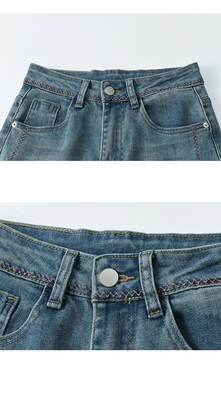 MISHOW Versatile Summer New Long Jeans Women 2025 Slimming High Waist Ankle-Length Wide Leg Pants Female Retro Thin MXE32K0919