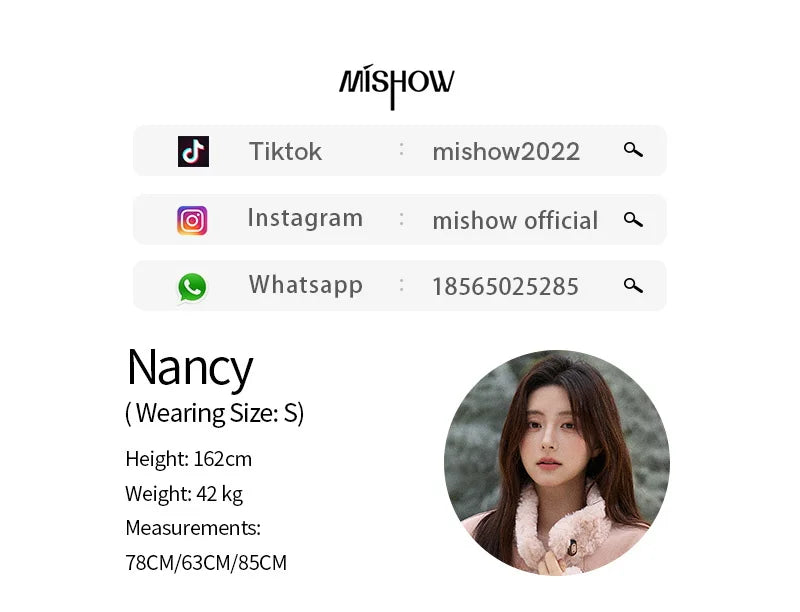 MISHOW Winter Jacket Women 2025 Elegant Luxury Suede Composite Fur Stand-up Collar Short Jacket Windproof Warm Coat MXE87W0941