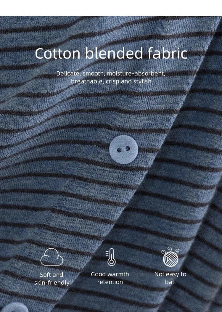 Mishow Retro Crew Neck Tie-Up Striped Top MXE87Z2700