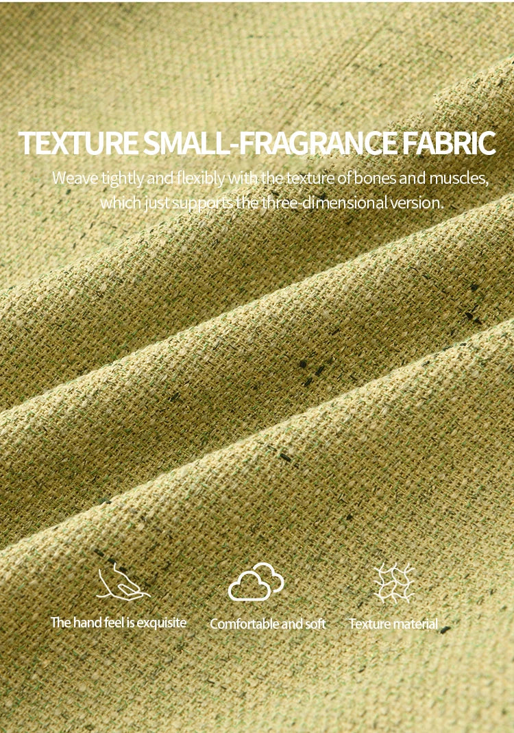 MISHOW Green Fragrant Short Coat 2025 Autumn Korean Single Row Metal Buttons Jackets Symmetric Pocket Commuter Top MXE41W0796