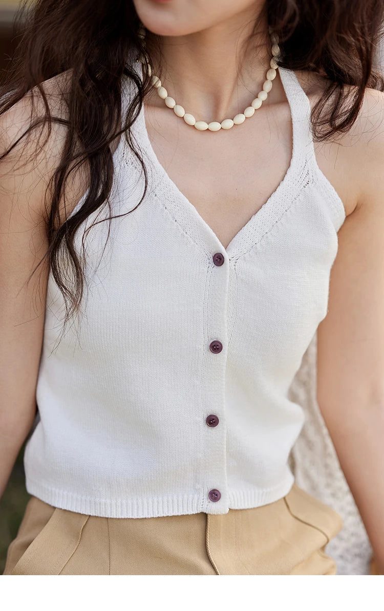 MISHOW French Knit Cardigan Women Separately 2025 Spring New Korean Casual Diamond Plaid Sweet V Neck Hollow Sweater MXE11Z1198