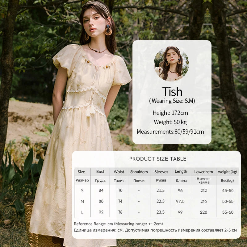 MISHOW Print Office Lady Dress Women Summer 2025 Short Sleeve Round Neck Beaded Neckline Slim Waist Dresses Female MXE33L2208