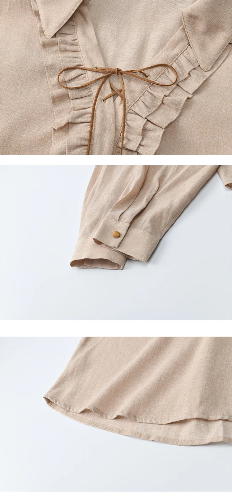 MISHOW Women's Bohemian Skirt Set Autumn Lyocell Blend V Neck Ruffle Suede Tassels Tie Top Back Elastic Waist Skirt MXE43T0727