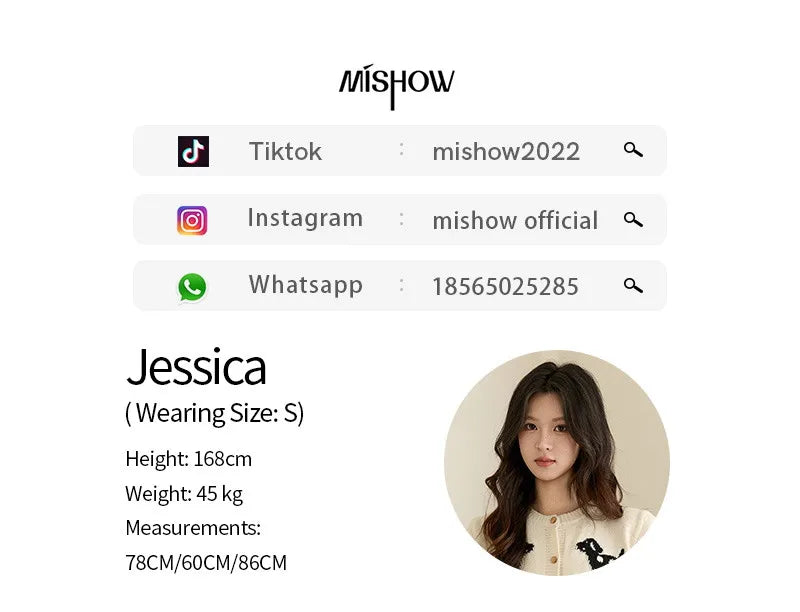 MISHOW Women's Puppy Jacquard Knit Cardigan 2025 Winter Single-breasted Crew Neck Top Warm Loose Sweaters Office Lady MXE93Z2950