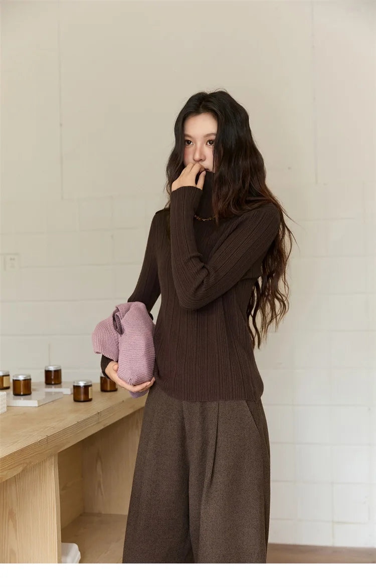 MISHOW Woman Plaid Patchwork Lamb Wool Coat 2025 Winter Round Neck Coat Commute Warm Loose Jacket (Without A Scarf)MXE90W0923