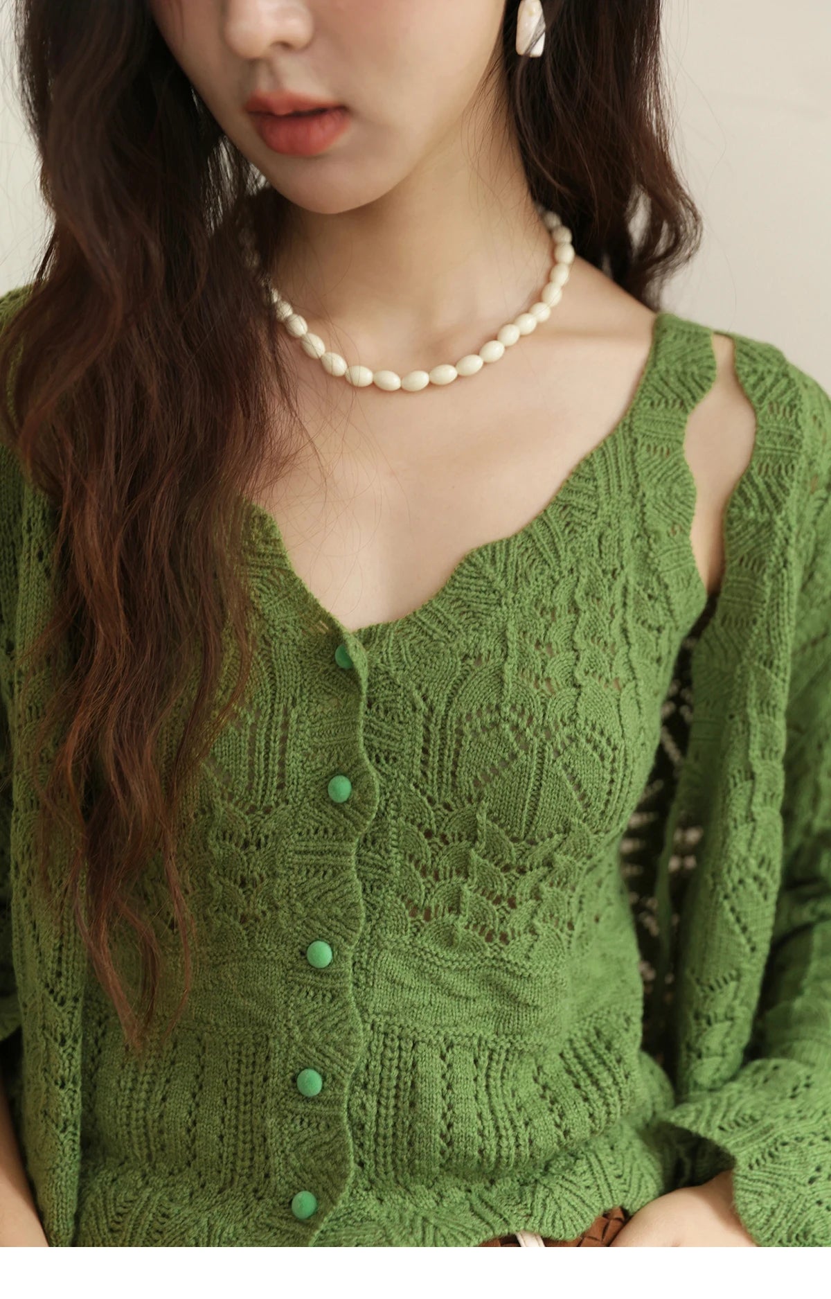 MISHOW Women's Wool Knitted Suit Autumn 2025 Flared Sleeves Lace-up Cardigan Single-breasted Camisole Two-piece Set MXE42T0717