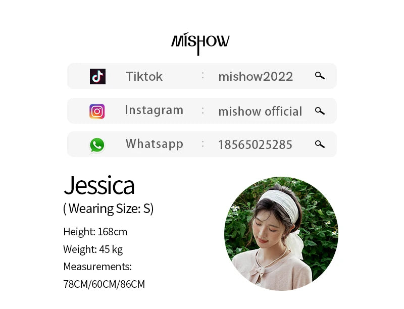 MISHOW Women's Iris Embroidery Round Neck Cardigan 2025 Spring Loose Knitted Thin Bow Design(Not Include Lace Vest)MXE13Z1142