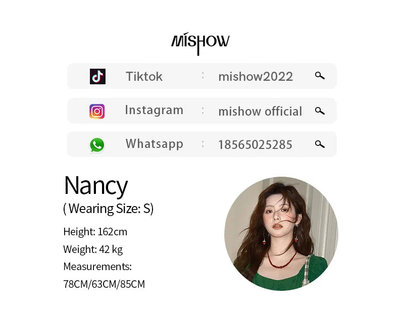 MISHOW Women's French Fashion Square Neck Dress 2025 Summer New Puff Sleeve Embroidery Midi Dresses Ladies Clothing MXE39L2325