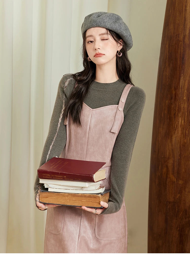 MISHOW Bottom Knit Sweater Women Fashion Hollow Tie Design Bottoming Shirt 2024 Fall New Warm Long-sleeved Slim Tops MXD45Z0766