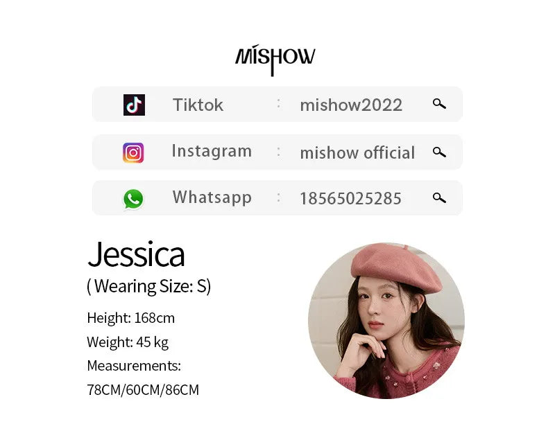 MISHOW Rose Red Sequin Beaded Floral Cardigan 2025 Winter Slight Puff Sleeve O-Neck Sweater Thick Warm Short Knitwear MXE93Z2808