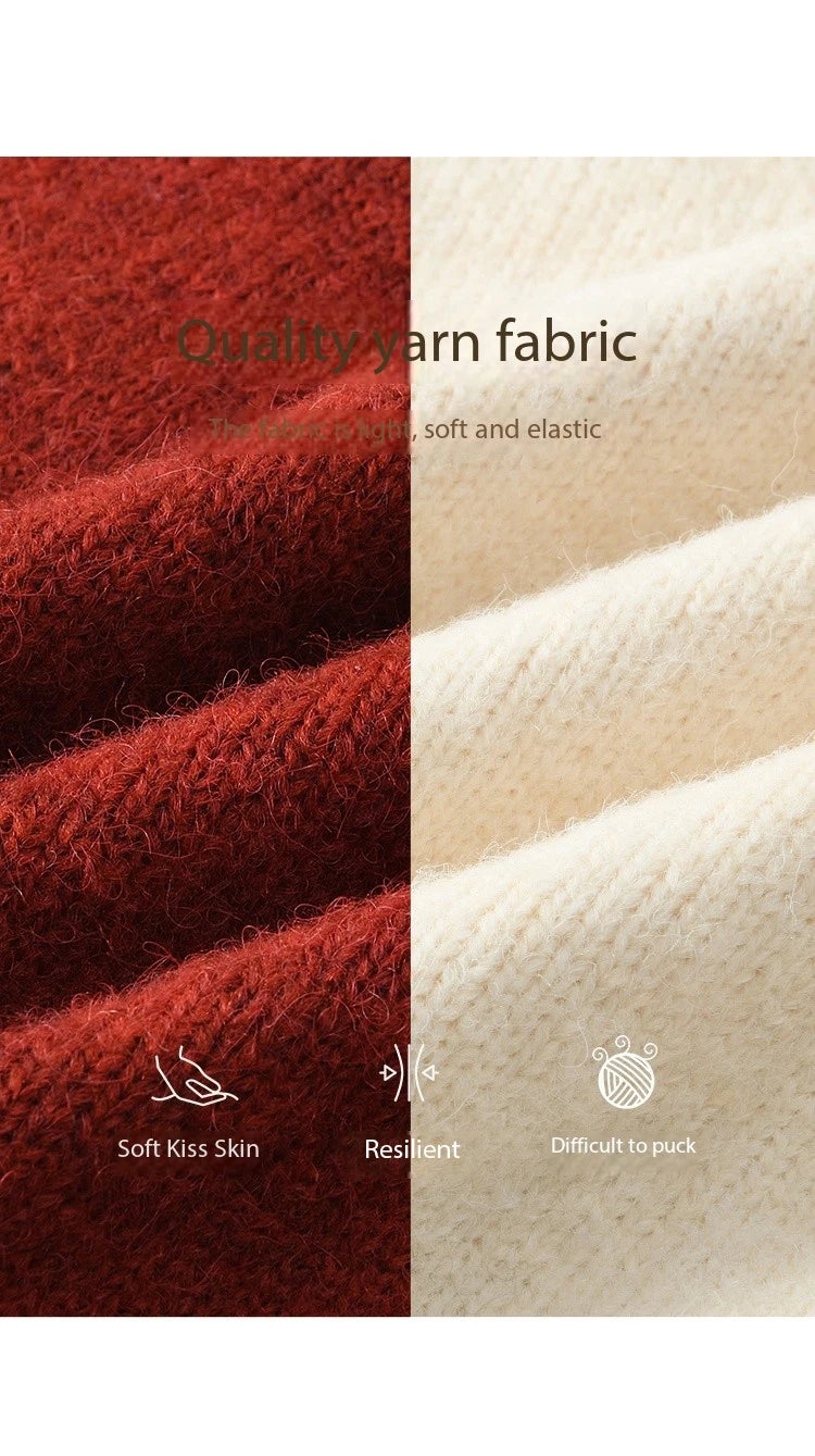 MISHOW Christmas New Year Ruffle Strap Dress Pom-Pom Lace-up Knitted Cardigan Sepertely 2024 Hem Fish Tail Dresses MXD59L2133