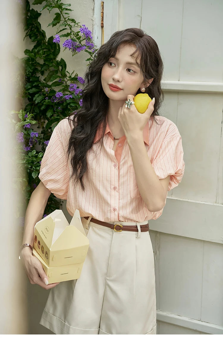 MISHOW Casual Solid Suit Short Pants for Women 2024 Summer High Waist Slim Straight Leg Pants Loose A-line Shorts MXD28K0647