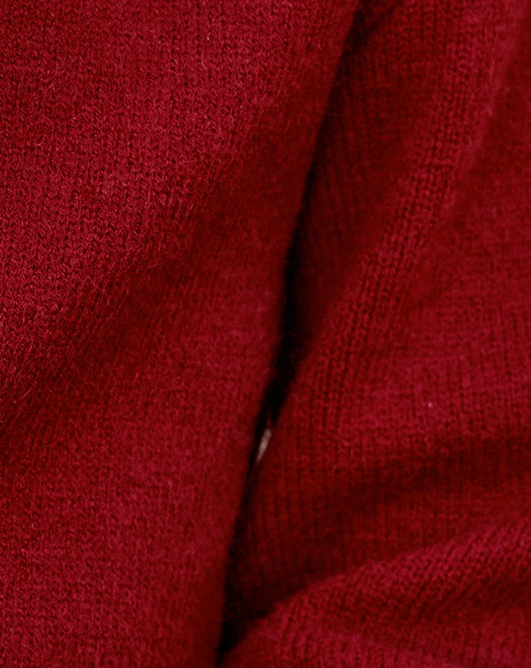 MISHOW Elegant V-neck Sweater Women's Long-sleeved Knitted Jacket 2025 Fall Winter New Korean Vintage Short Cardigan MXD48Z0848