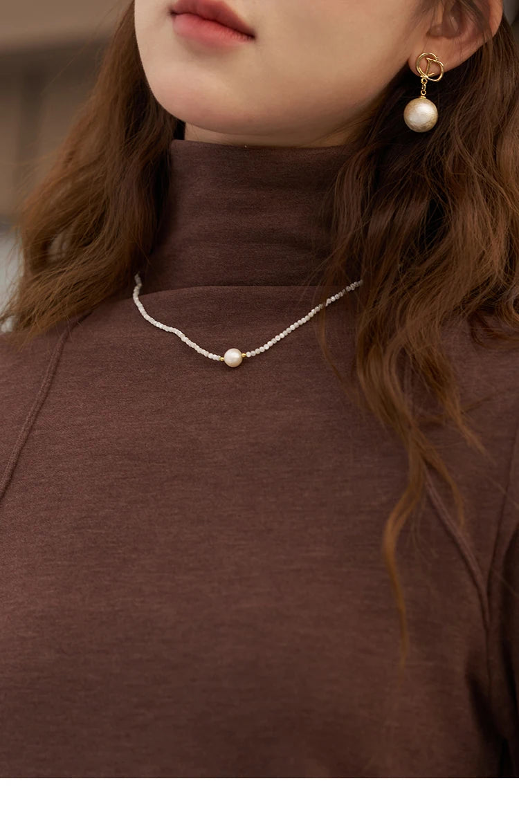 MISHOW Mock Neck Bottoming Shirt Long Sleeve Inner Tops for Women 2023 Autumn Winter New Fashion Warm Slim T-shirt MXC58Z0290