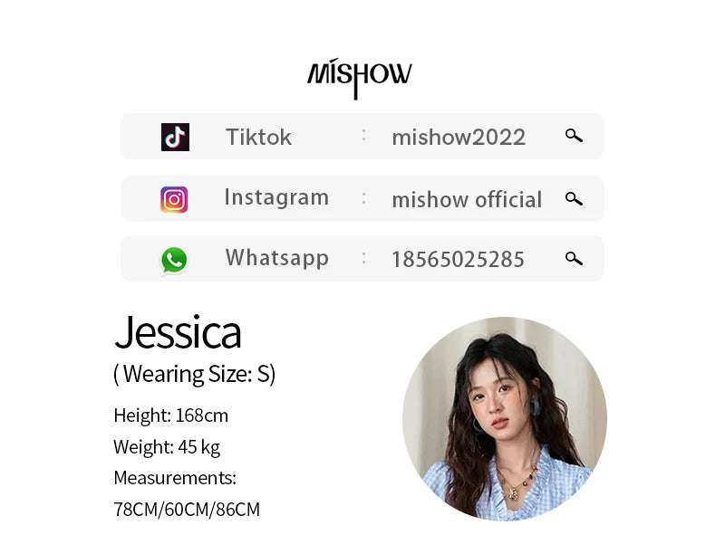 MISHOW Women's Straight Pants 2025 Summer Fashion High Waist Wide Leg Jeans Slim Zipper Pants Casual Female Clothing MXE37K0995