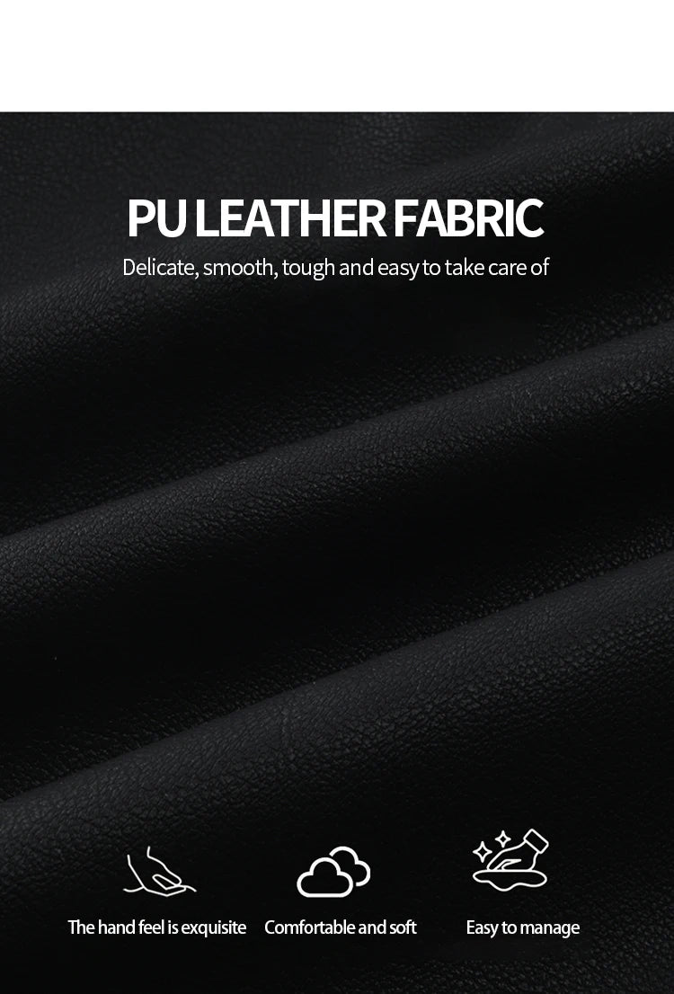Mishow PU Leather High Waist Ruffle Hem Shorts MXE42K1068