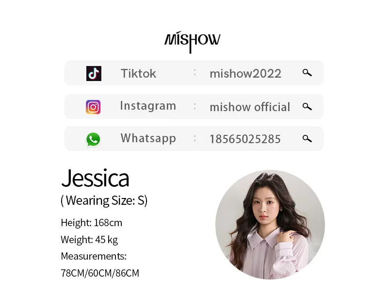 MISHOW Women's Lapel Lantern Sleeve Shirts 2026 Spring Lace Trim Casual Loose Breathable Solid Shirt Office Lady MXF13C2436