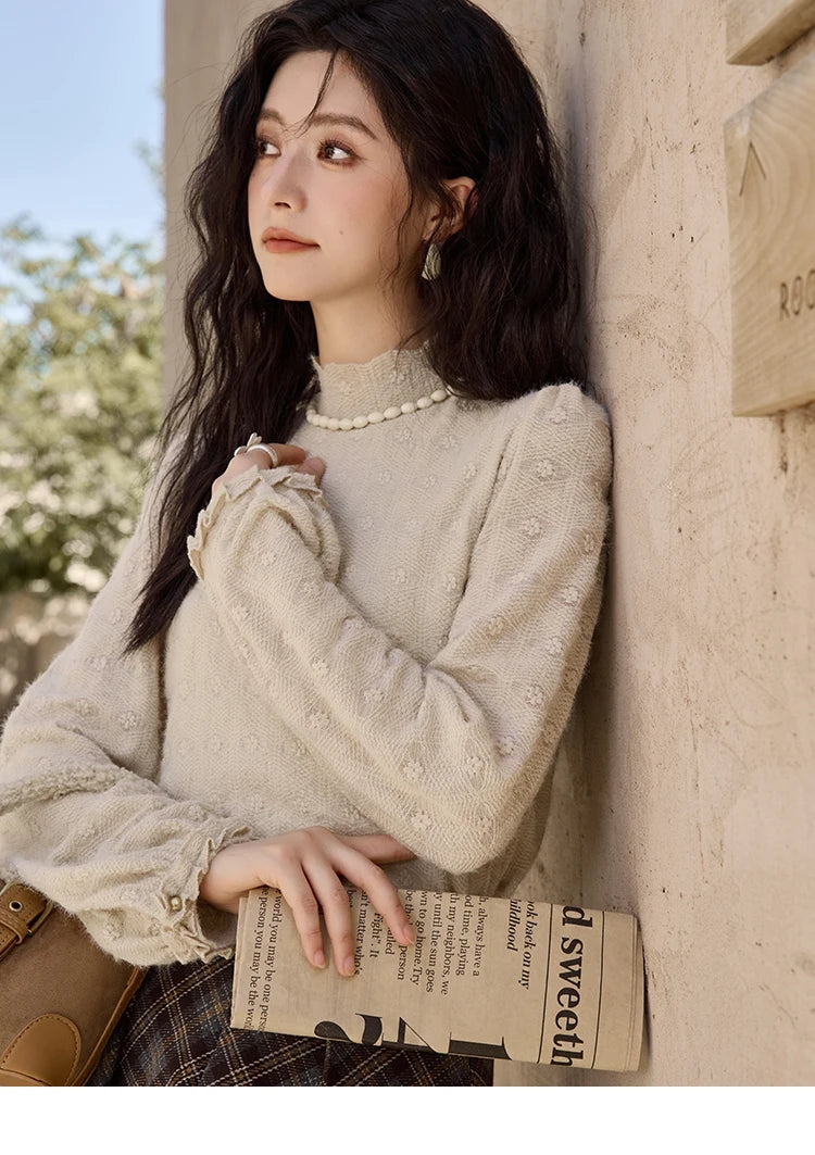 MISHOW Blue Plaid Vest Retro Skirt Separately Women 2024 Winter Retro Plaid Irregular Square Collar Top Midi Skirt MXD44W0454