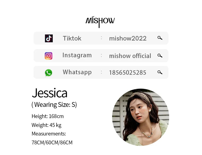 MISHOW French Summer Shirt Women 2025 New Short Flying Sleeve Square Collar Solid Slimming Blouses Female Versatile MXE34X1804