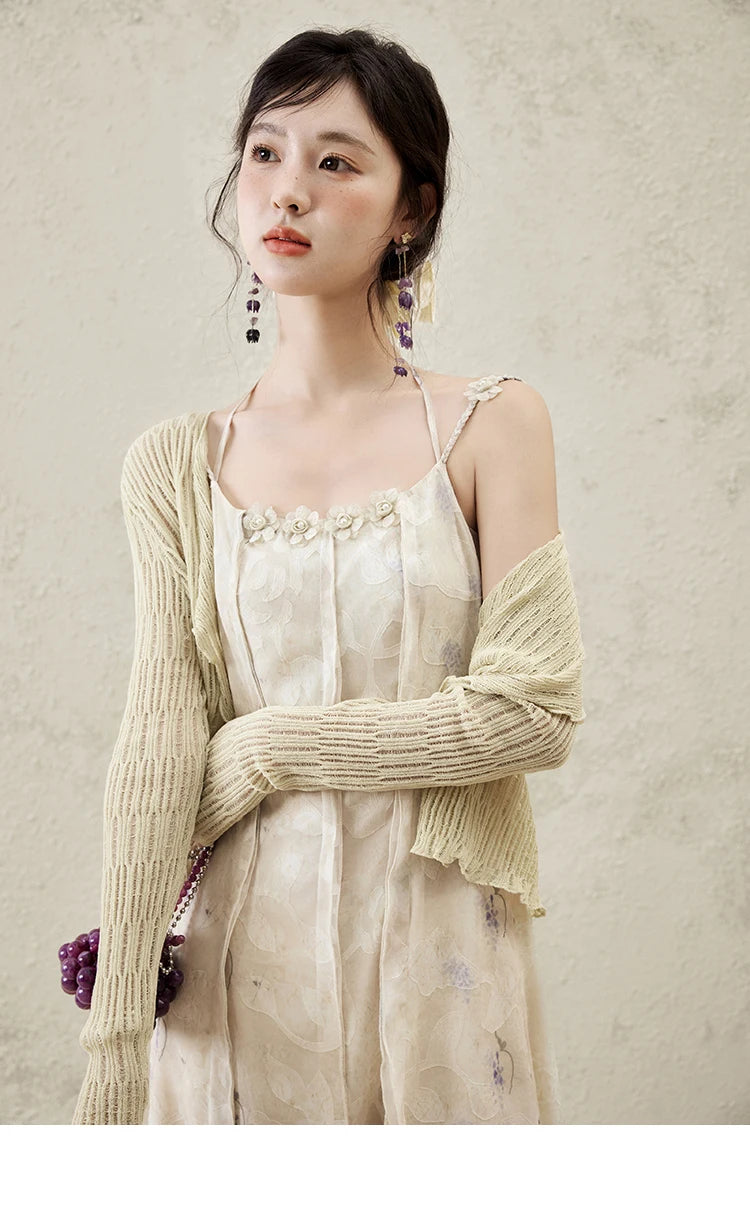 MISHOW Print Suspender Dress Women 2025 Spring Summer Square Collar Sleeveless Cut Flower Dresses New Fashion Slim MXE16L2144