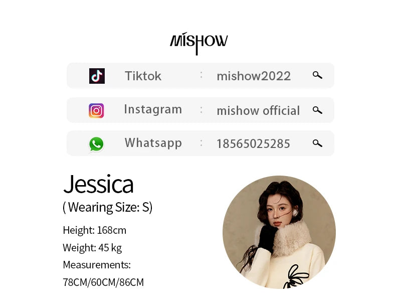 MISHOW French Skirt Sets Embroidery Spliced Contrast Color Two Piece Sets Women High Waist Midi Skirt Knitted Tops MXD57T0463