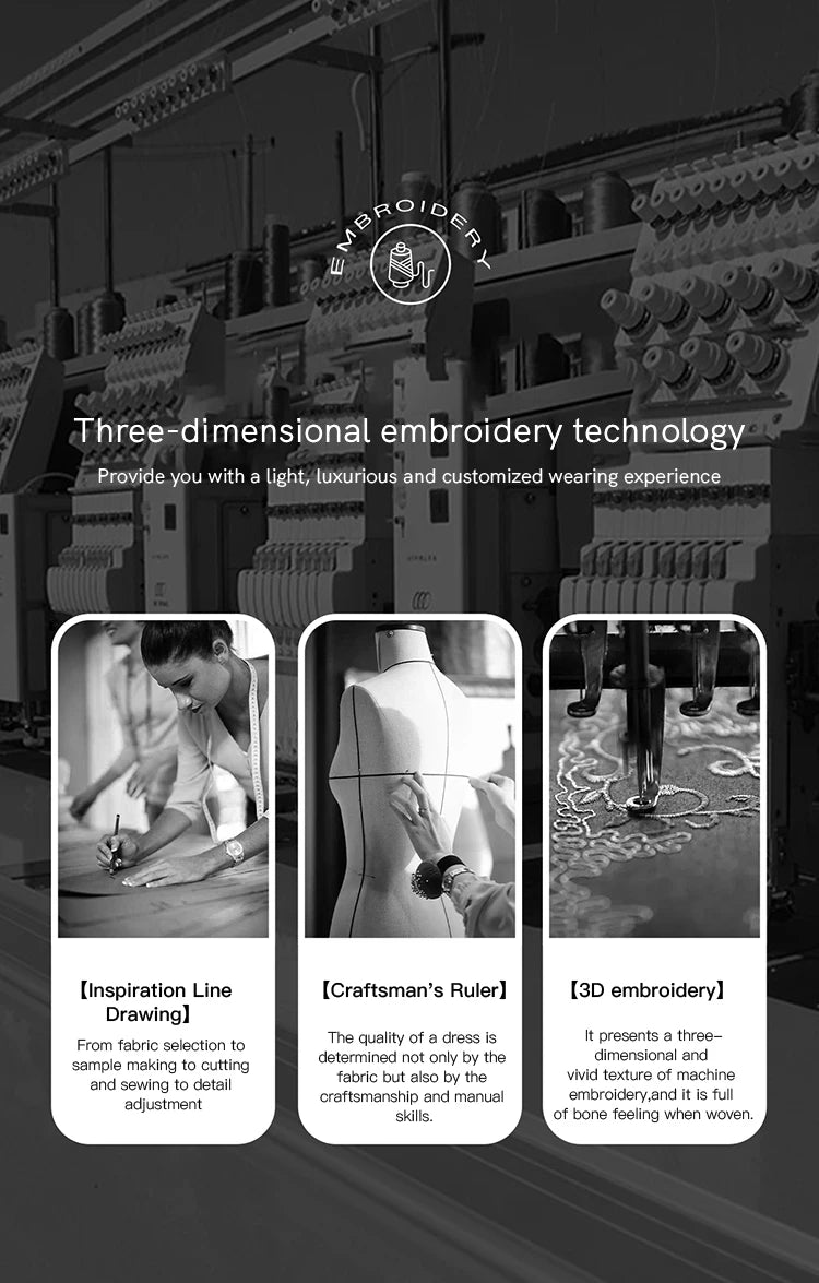 MISHOW Woman Long Sleeve Dress Autumn Elegant V-neck Embroidered Drawstring Waist Dress A-line Bohemian Midi Dresses MXE44L2489