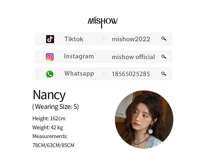 MISHOW Women's Bohemian Embroidery Dress 2025 Summer Ladies Fashion V-neck Lace Up Flower Bud Sleeve Blue Long Dress MXE36L2244