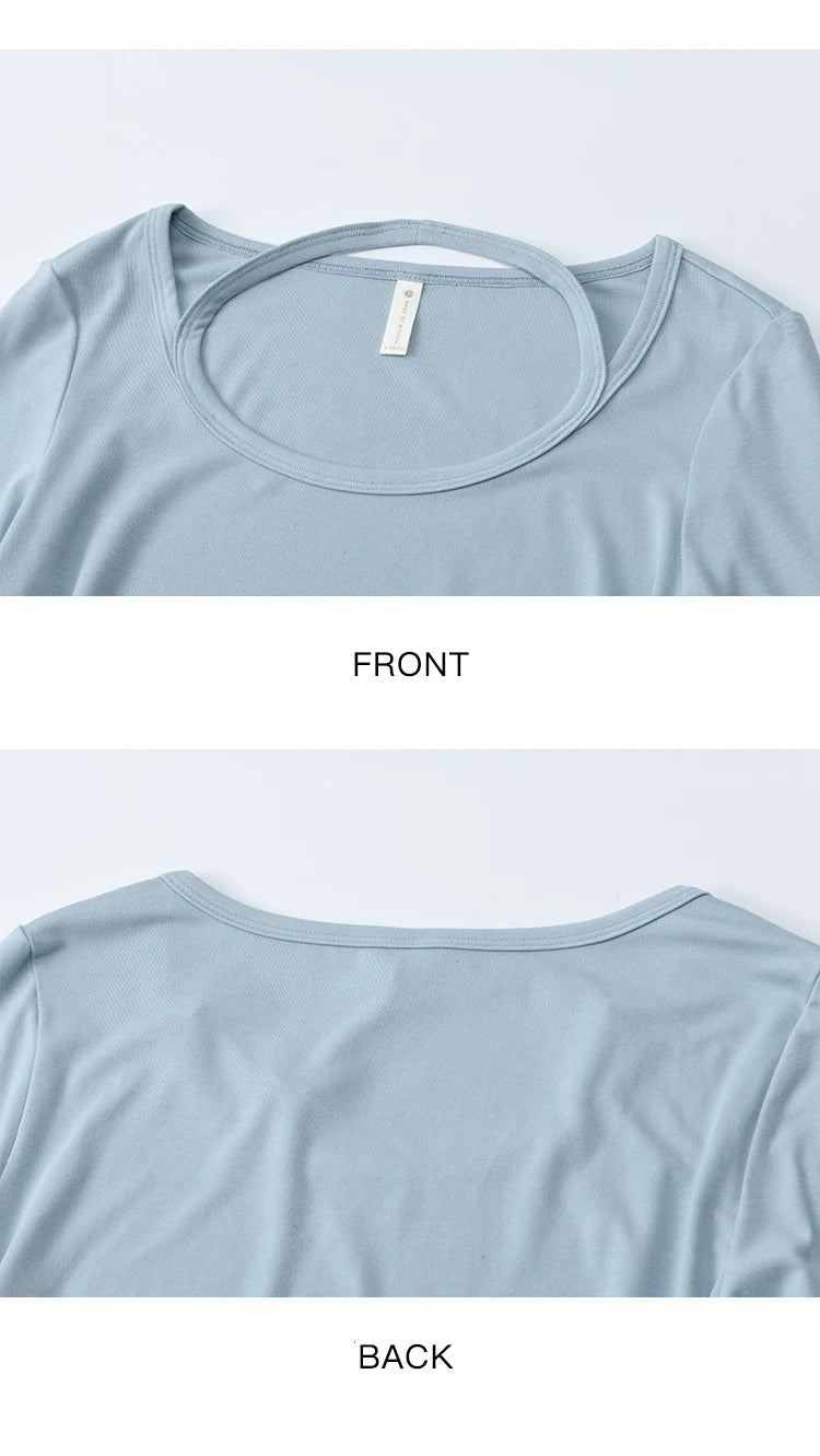 MISHOW Elastic Knitted T-shirts for Women Autumn 2025 Hanging Neck Strap Tees Pleated Waist Slim Long Sleeved Top MXE42T0720