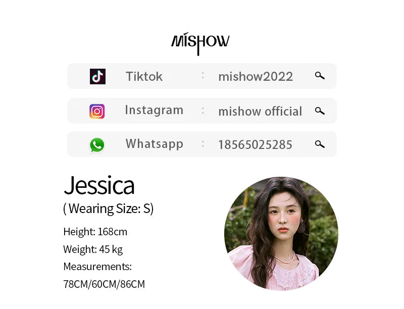 MISHOW Women's Pink Spliced Lace Round Neck Blouses 2025 Summer Lace Hem Sweet Blouse Single Row Metal Buttons Top MXE32X1768