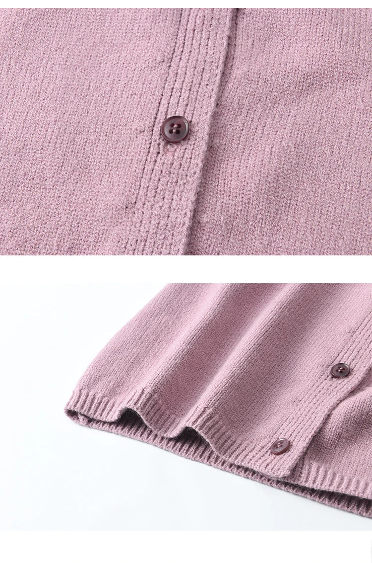 MISHOW French Knit Cardigan Women Separately 2025 Spring New Korean Casual Diamond Plaid Sweet V Neck Hollow Sweater MXE11Z1198