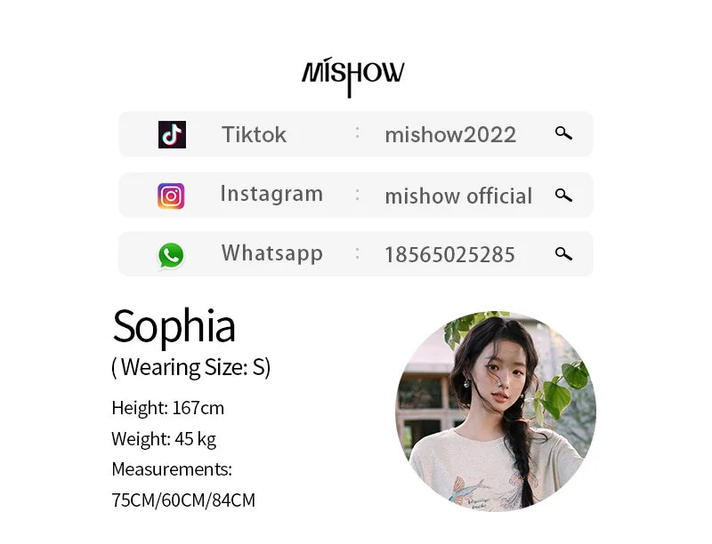 MISHOW Fashion Print T-shirts for women 2025 Summer New O-Neck Loose Casual Short Sleeve Cotton Top Female Clothing MXE36T0575