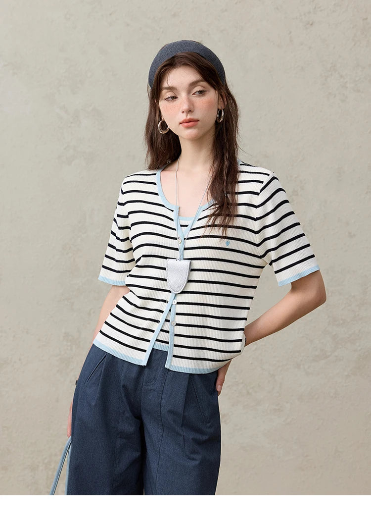 MISHOW Office Lady Summer Pants Women New 2025 Retro Dark Blue High Waist Wide-leg Pants Female Slimming Straight MXE31K0902