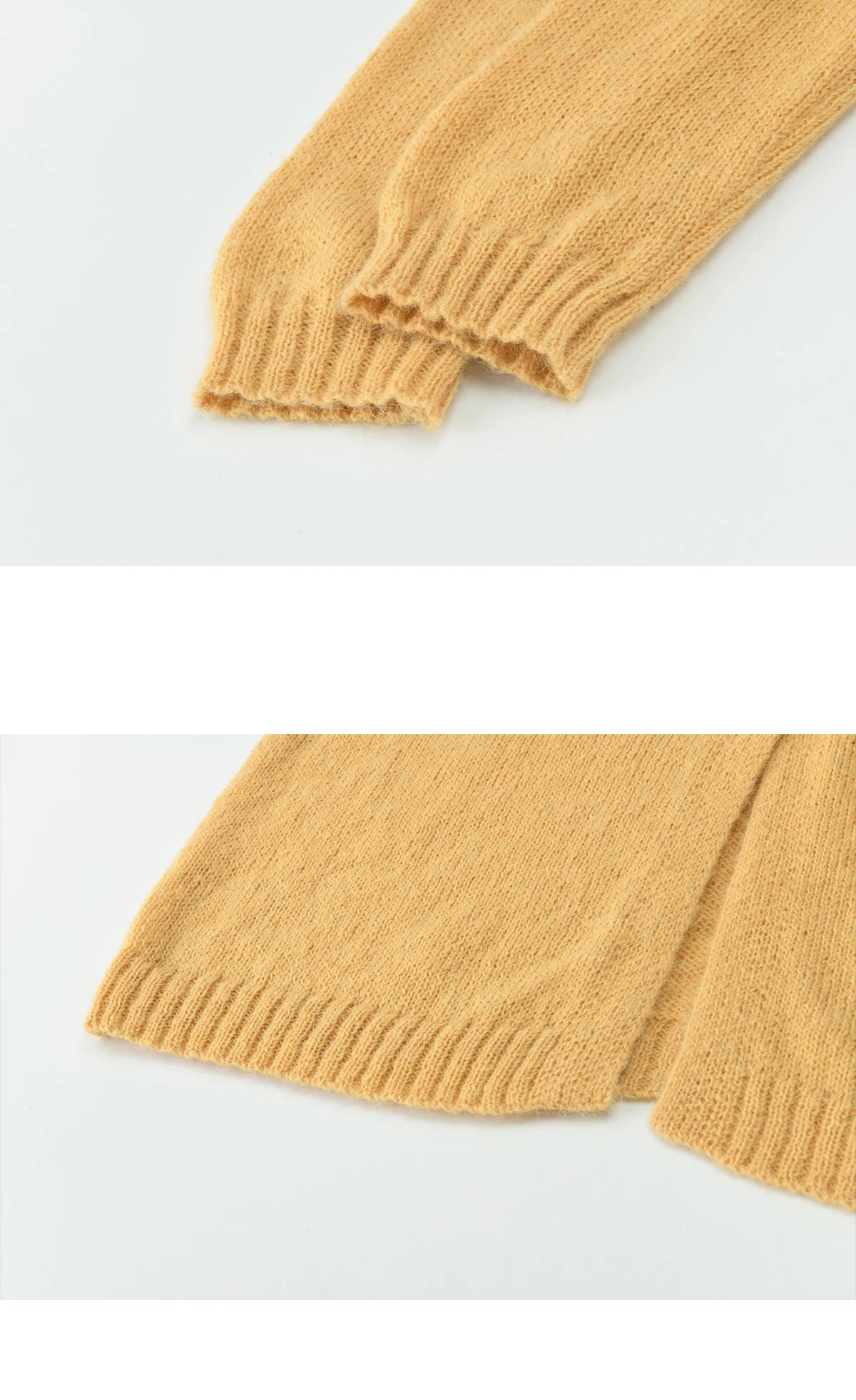 MISHOW Women's Flower Decor Mohair Fork Knit Cardigan 2026 Spring Crew Neck Long Sleeve Tops Casual Solid Sweater MXF15Z3051