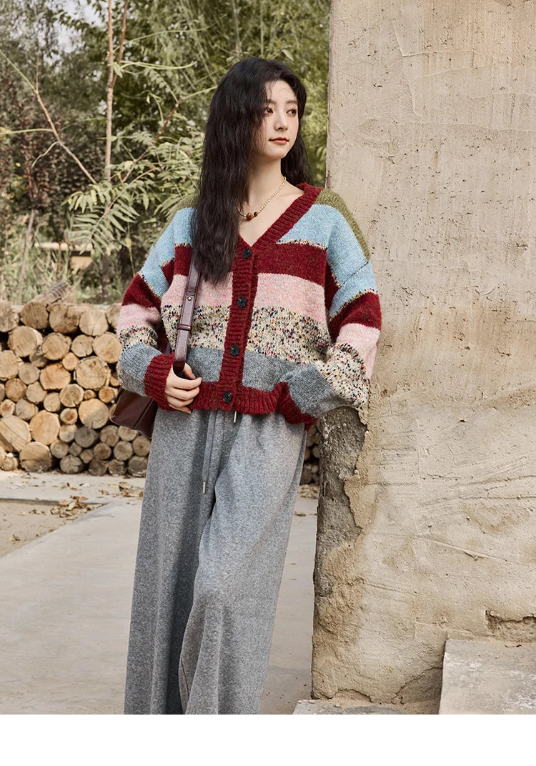 MISHOW Wide Legged Pants Women's Casual Versatile Long Pants 2025 Fall Winter New Korean High-waist Thin Pants MXD34K0824