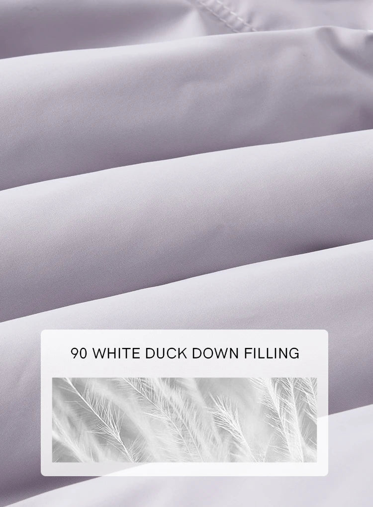 MISHOW Thickened Down Jacket Women's Hooded Zipper Long Sleeved 2024 Winter Korean Basic Warm Sweet Cotton Jacket Top MXD36Y0051