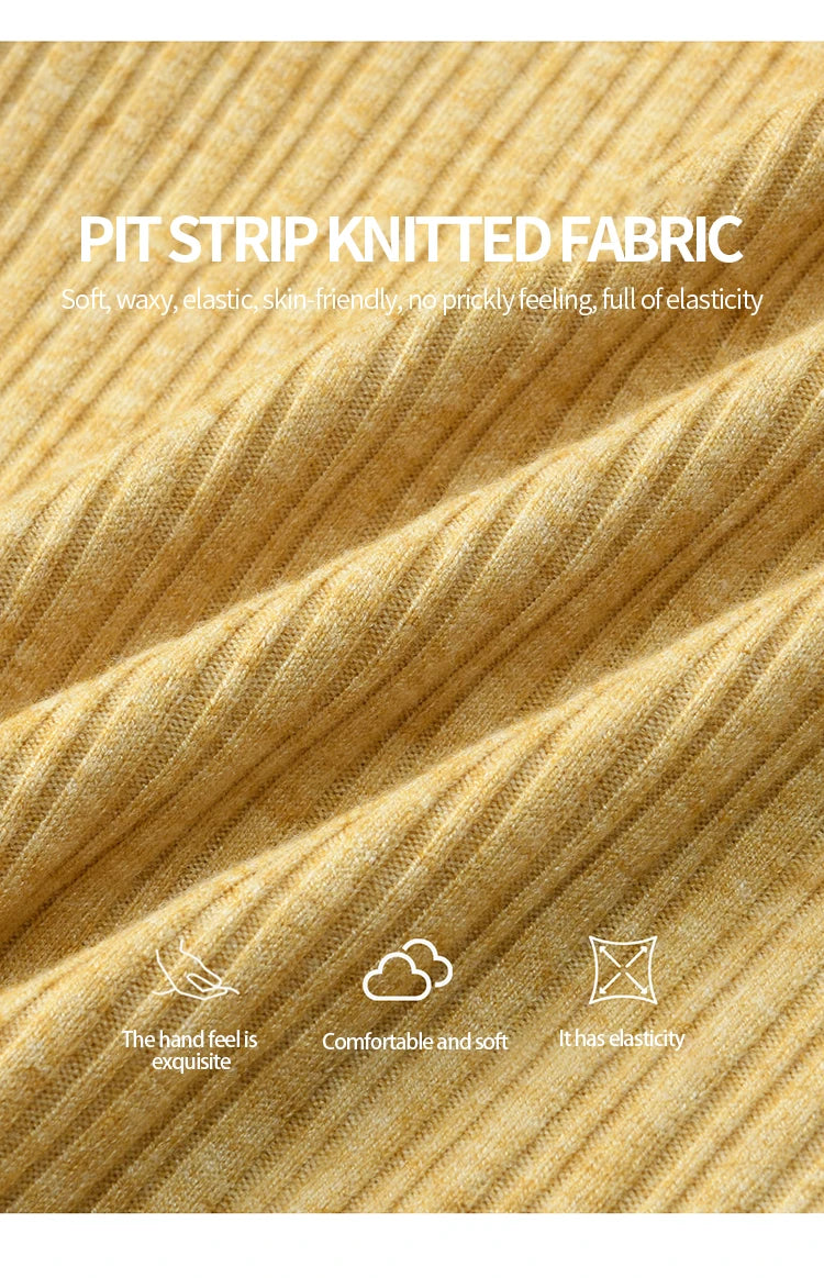 MISHOW Plaid Black Fungus Edge Tied Knitted Sweater for Women Autumn 2025 Pit Striped Knitted Fake Two-piece Top MXE44Z1361