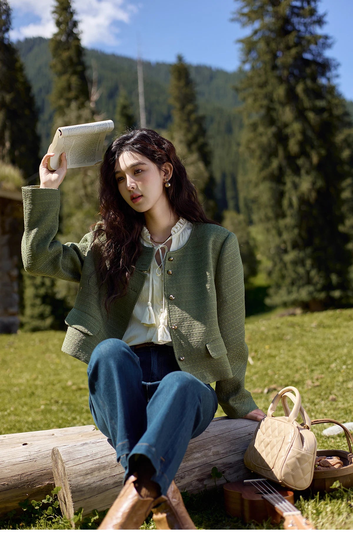 MISHOW Flower Bud Tie Lyocell Shirt for Women Autumn 2024 Temperament Solid Long Sleeve Pullover Tops Office Lady MXD42X1640