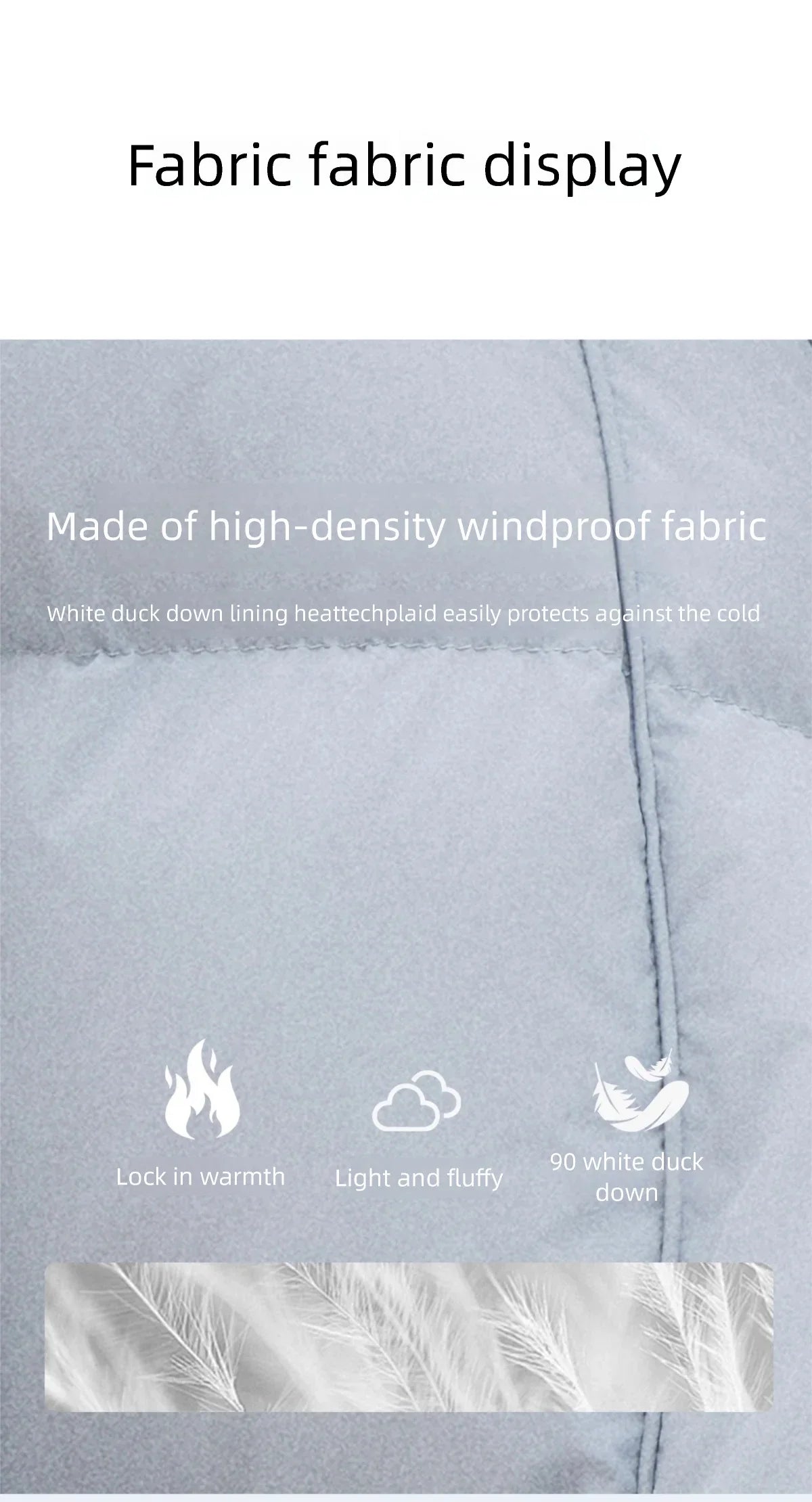 MISHOW Short Down Jacket Women 2025 Winter Fashion Blue Windproof White Duck Down Turn-down Collar Zippered Coat Warm MXE51Y0083