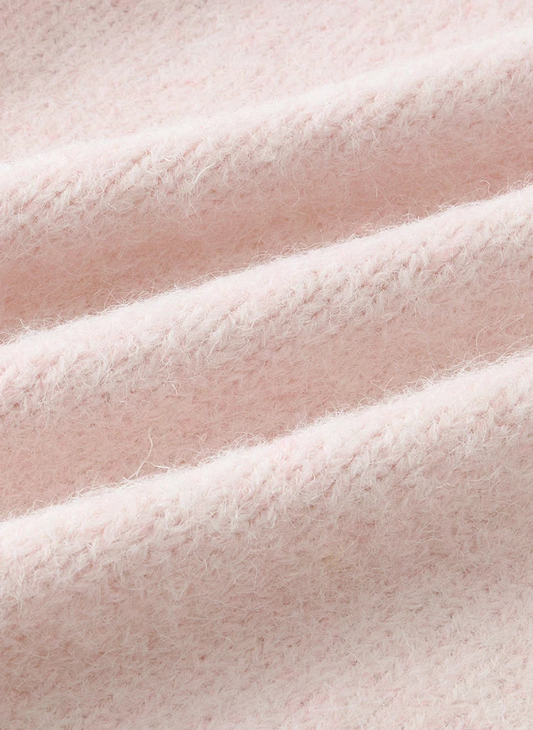 MISHOW Sweet Sweater Cardigan Women 2024 Autumn Winter French Gentle Slim Single Breasted O-Neck Wool Knitted Jacket MXD55Z1030