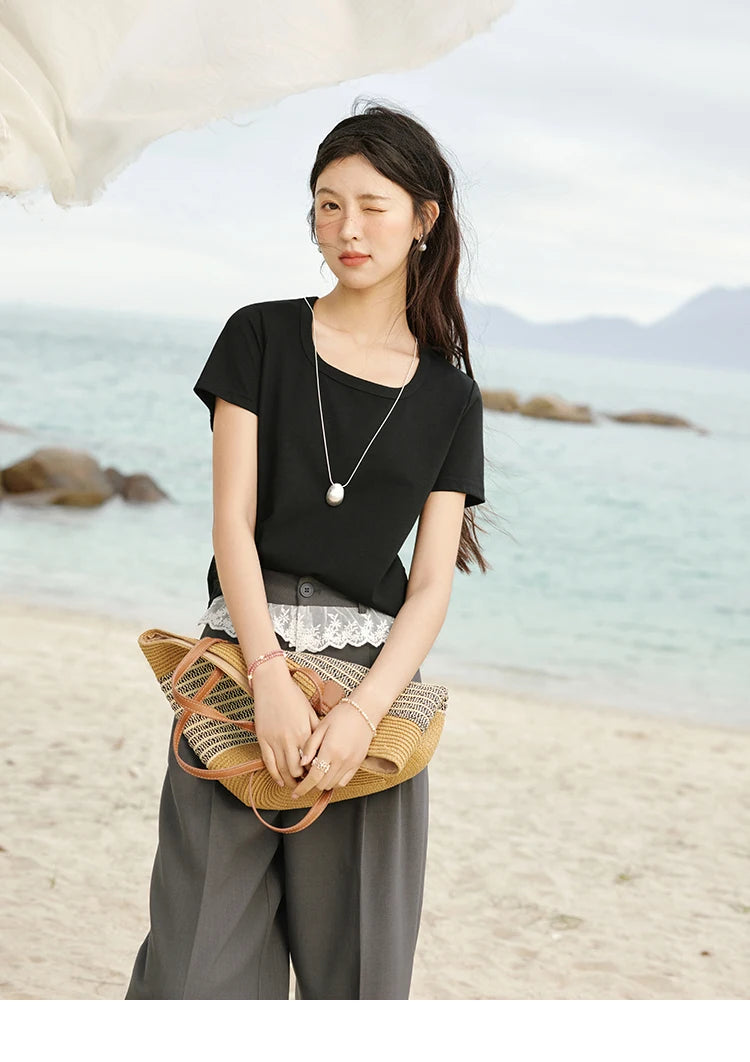 MISHOW Gray Suitable Pant Women 2025 Summer High Waist Retro Long Wide Leg Pants Woman Fashion Office Lady Trousers MXE32K0921