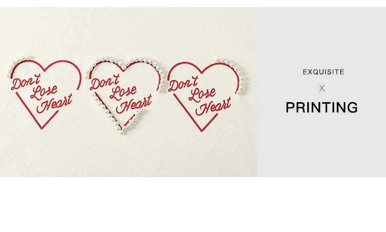 MISHOW Apricot Short Sleeved T-shirt Women 2025 Spring New Casual Versatile Heart Print Positive Shoulder Tops Outer MXE11T0491