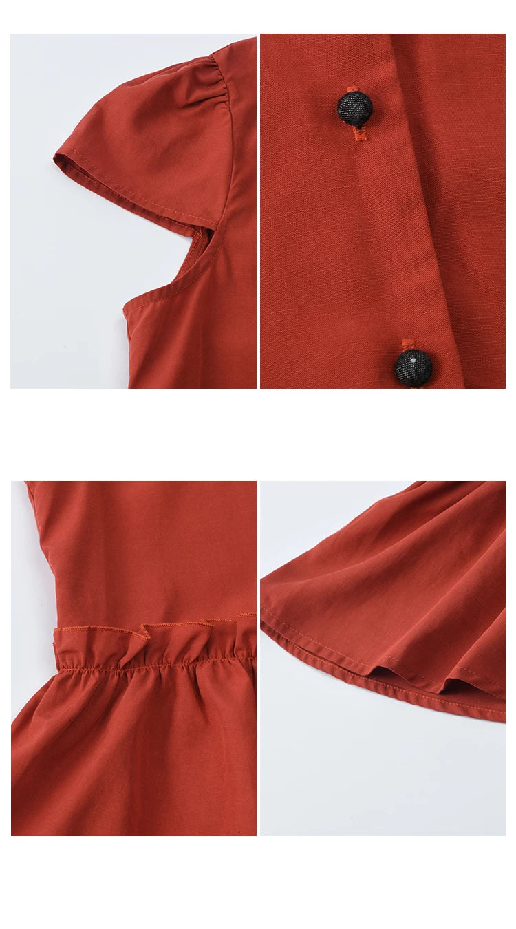 MISHOW Women's Summer Clothes 2025 Fashion Mushroom Edge V-neck Blouse Office Lady Casual Short Sleeve Button Top MXE38X1867