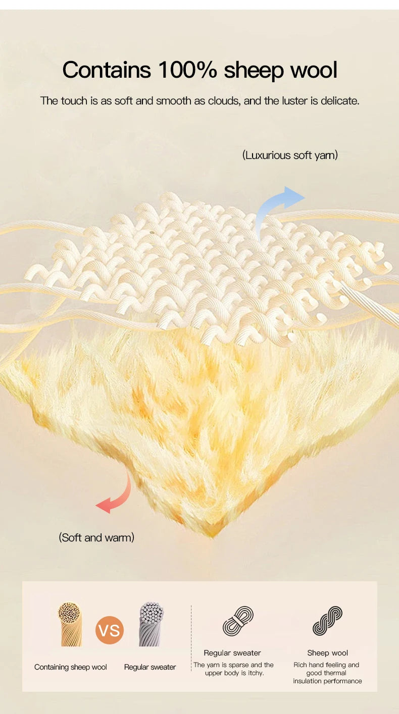 MISHOW 100%Wool Coat for Woman 2025 Winter Retro Apricot Double-faced Butterfly Button Coat Warm Long-sleeved Jacket MXE51W0887