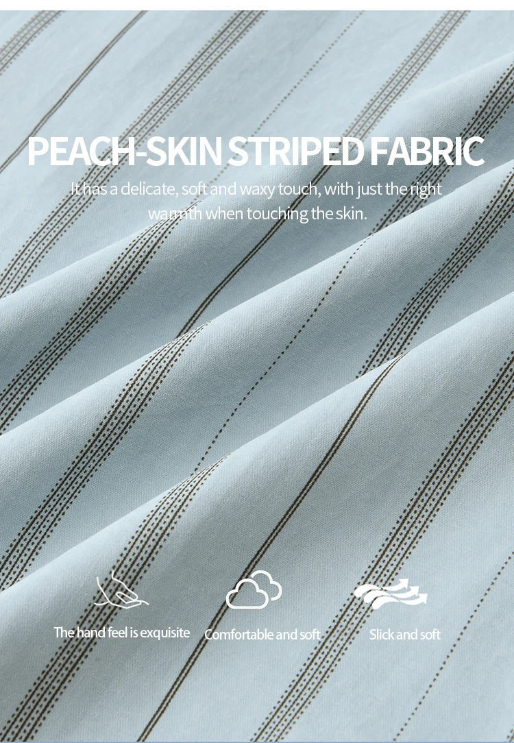 MISHOW Peach Skin Velvet Stripe Shirt for Women Autumn 2025 Double Layered Collar Contrasting Color Shirt Commute Top MXE47C2408