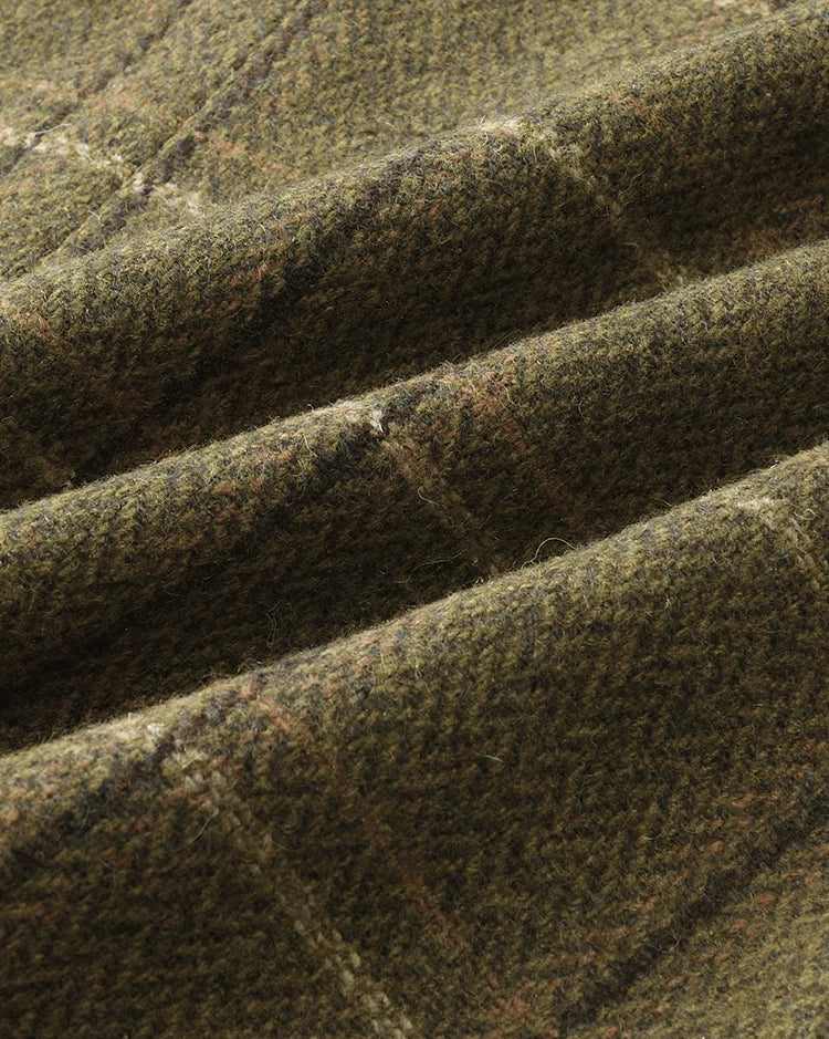 MISHOW Retro Plaid Tweed Jacket Short Skirt Separately Women 2024 Winter Doll Collar Jacket Pleated Mid Length Skirt MXD48W0469